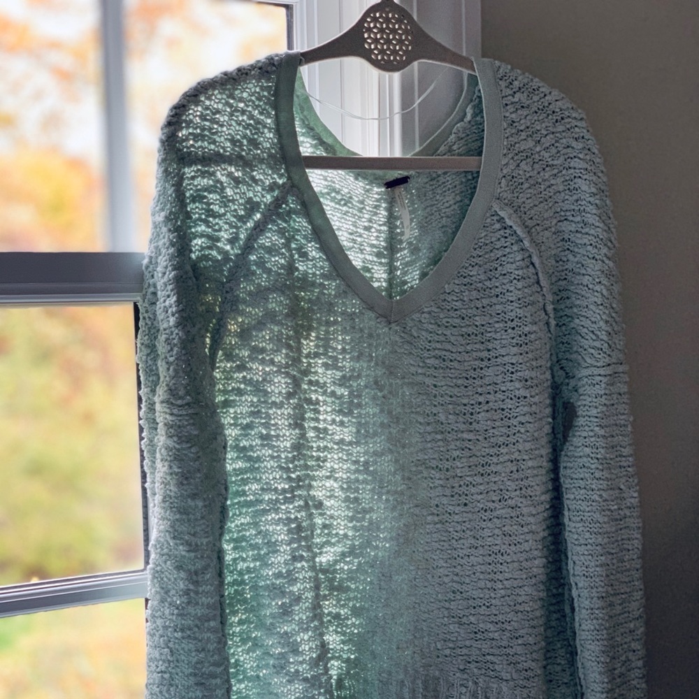 Free People Knit V Neck